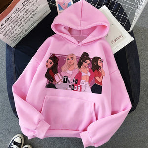 Ariana Grande Thank You Next Harajuku Graphic Hoodie Women 90s Ullzang 7 Rings Funny Sweatshirt Don't Call Me Angel Hoody Female