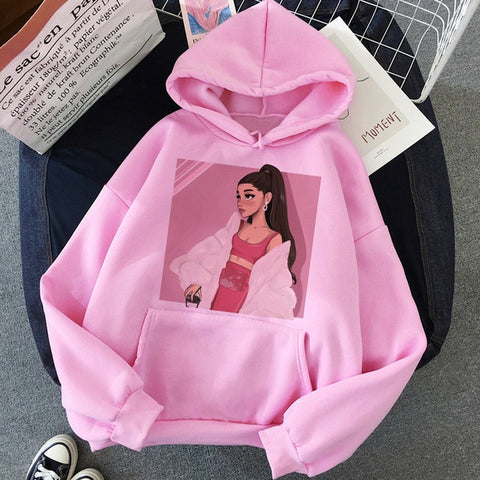 Ariana Grande Thank You Next Harajuku Graphic Hoodie Women 90s Ullzang 7 Rings Funny Sweatshirt Don't Call Me Angel Hoody Female